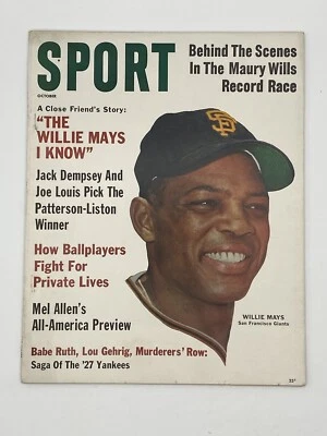 1962 October SPORT Magazine Willie Mays San Francisco Giants Baseball - Image 1 of 3