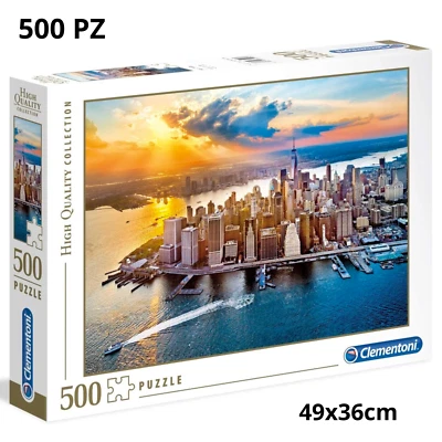 PUZZLE CLEMENTONI NEW YORK GRANDE MELA CITTÀ STATI UNITI D'AMERICA DA COLLEZIONE - Immagine 1 di 3