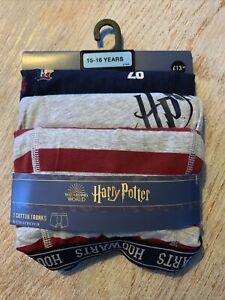 Marks And Spencer Cotton Trunks Underwear 15-16 Years NWT Harry Potter