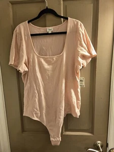 NWT Jenni Women's Intimate Square Neck Ribbed Thong Bodysuit, Size 3XL - Picture 1 of 5