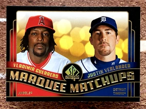 2008 SP Authentic Marquee Matchups Vladimir Guerrero Justin Verlander #MM-18 - Picture 1 of 2