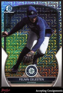 2023 Bowman Chrome Mega Box Prospects #BCP156 Felnin Celesten Rookie MARINERS