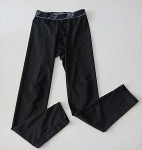 HOPLYNN Boy’s 12-13Y Compression Pants Tights Athletic Base Layer Black - Picture 1 of 7
