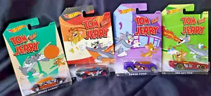 2014 Hot Wheels Tom and Jerry Series Set of 4 Walmart Exclusives - Picture 1 of 1