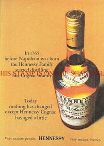 HENNESSY Cognac Brandy Drinks ADVERT Vintage Original 1967 Print Ad 703/21 - Foto 1 di 1