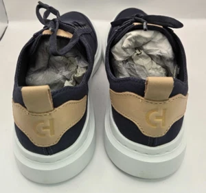 Cole Haan Men's GrandPrø Rally Canvas Lace-Up Court Sneakers-Navy 7.5M - Picture 1 of 5