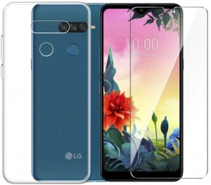 CUSTODIA CRYSTAL TPU COVER TRASPARENTE per LG K50S + PELLICOLA VETRO TEMPERATO - Foto 1 di 5
