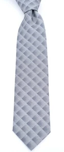 NUEVO CON ETIQUETAS BRIONI Gris Brezo Geométrico Suave Pura Seda Clásica Corbata de Cuello Ajustada 3.00" - Imagen 1 de 4
