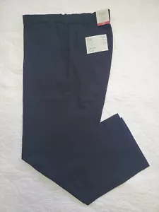 46x34 Croft & Barrow NWT Mens Black Tie Dress Pants Classic Fit - Picture 1 of 3