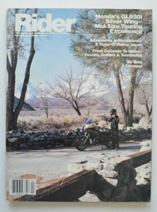 RIDER April 1983 Honda GL650l Silver Wing Yamaha Seca 650 Bell M-2 - Photo 1 sur 3