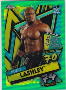 2021 Topps Chrome WWE Slam Attax GREEN REFRACTOR (/50) #16 BOBBY LASHLEY - Picture 1 of 1