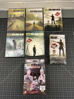 The Walking Dead Lot: Seasons 1 - 5 DVD Andrew Lincoln EXC & Card Game + Decks - Image 1 of 4