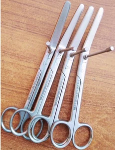 Epi episiotomy angled Scissor 2pcs SS magnetic - Picture 1 of 3
