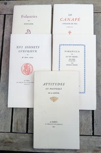 CURIOSA/ECRIN SECRET DU BIBLIOPHILE/1958/5 OUVRAGES/EX HORS COMMERCE - Foto 1 di 2