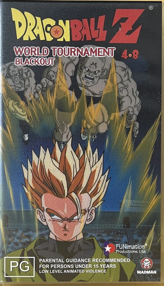 Dragonball Z World Tournament Blackout PG VHS PAL Yellow Case - Image 1 of 1
