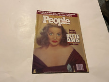 BETTE DAVIS Tribute 1908-1989 People Weekly Magazine  10/23/89 Tribute Free Ship