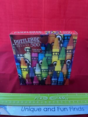 Cra-Z-Colorful Crayons 500 Pieces 20" × 12” Puzzlebug Cra-Z-Art Puzzle NEW - Image 1 of 4