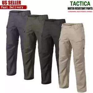 Tactical Mens Cargo Pants Waterproof Work Pants Outdoor Hiking Combat Trousers - Picture 1 of 33