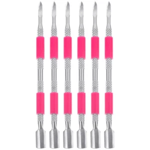 6 Stück Maniküre Werkzeuge Nagel Forunder Nägel Reiniger Mini Nagelhautschieber - Bild 1 von 12