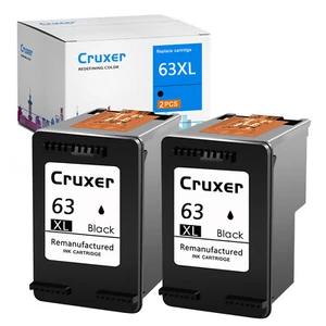 Cartucho de tinta 63 XL de 2 piezas para HP OfficeJet 3830 4650 4655 5255 ENVY 4512 4516 lo último - Imagen 1 de 8