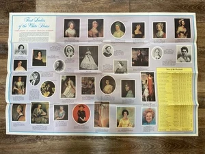 1972 DAV Poster First Ladies Of White House & American President Set 38” x 25” - Picture 1 of 14