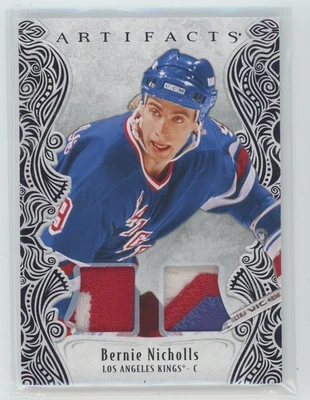 2025-26 Artefactos #162 Bernie Nicholls Material Púrpura/15 Parche Jersey Foto 1 de 2