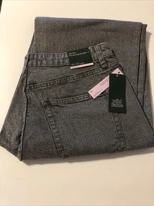 Pantalones de mezclilla Wild Fable tiro medio años 90 relajados rectos, talla 10/31” gris plata punto-nuevos - Imagen 1 de 8