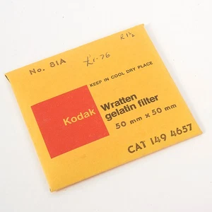KODAK No.81A WARMING Colour Correction 5 cm 2" Square Gel Filter NEW #AD675 - Picture 1 of 2