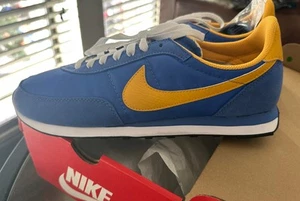 Taglia 12 - Nike Waffle Trainer 2 Medium Blu University Gold DS - Foto 1 di 9
