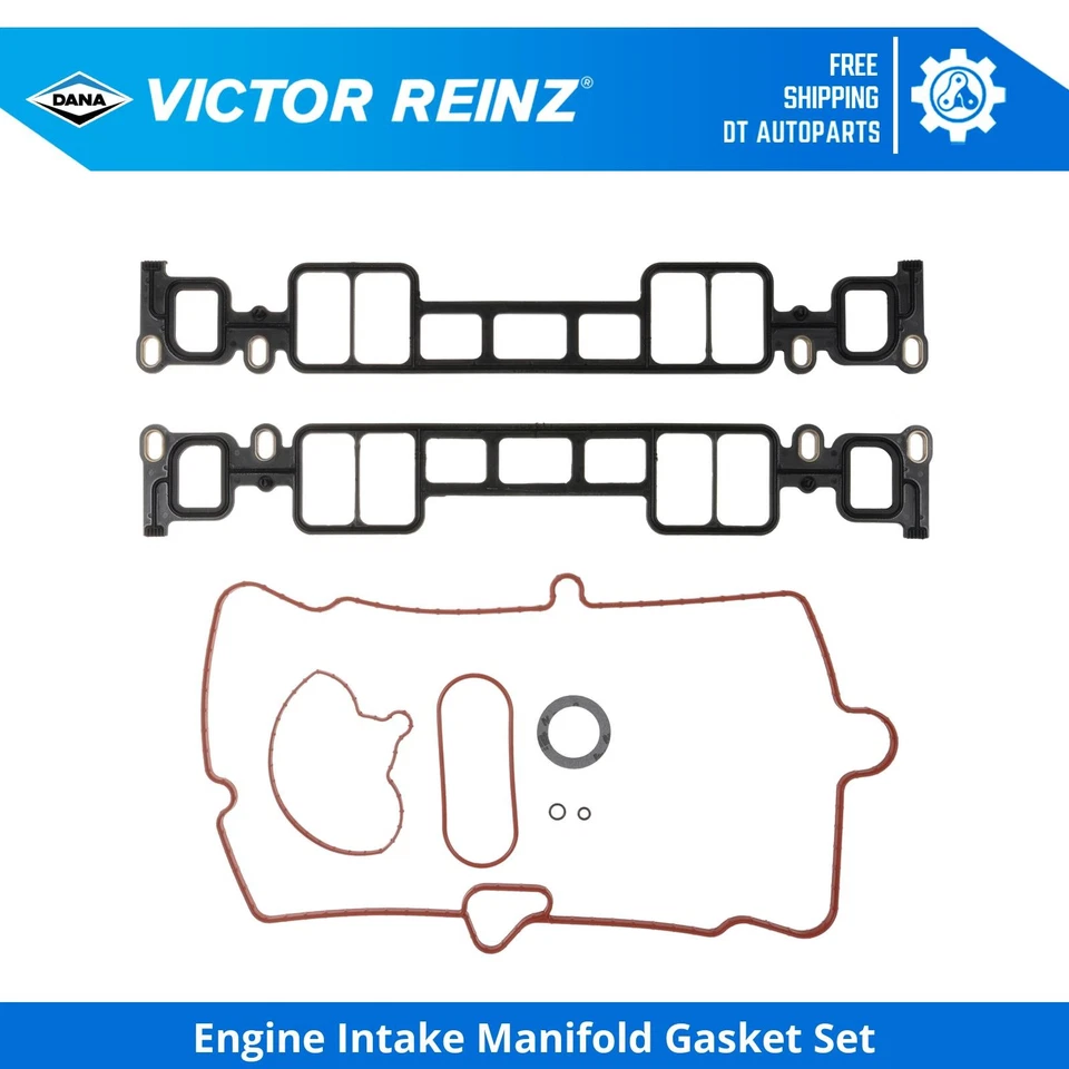 For 96-02 Chevrolet Express 1500 Intake Manf Gskt Set Lwr and Upper Victor Reinz - Image 1 of 1