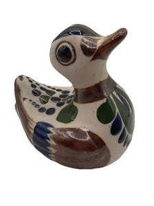 "Arte popular de 4"" de alto marrón México cerámica de pato Tonala" - Imagen 1 de 5