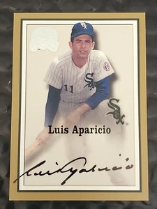 LUIS APARICIO 2000 Fleer Greats of the Game HOF On Card Autograph CHISOX  - Picture 1 of 15