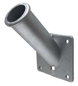 Soporte de poste de bandera de aluminio - Se adapta a la mayoría de los postes de bandera de 1,25 pulgadas - Gris - Imagen 1 de 5
