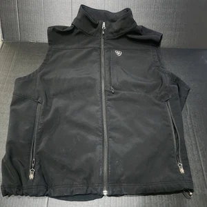 Ariat Softshell Vest Mens 2XL Black Wind Water Resistant Outdoor Western XXL - Picture 1 of 9