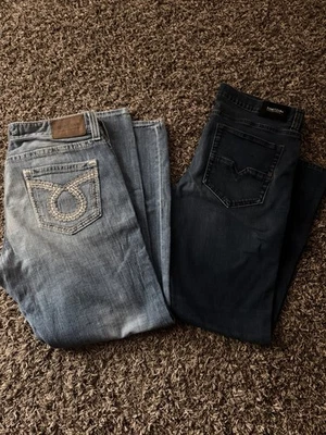 Мужские джинсы с пряжкой размер 36 - Изображение 1 из 4