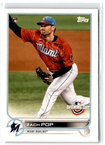 2022 Topps Opening Day Zach Pop #204 RC Miami Marlins - Picture 1 of 2