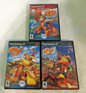 PS2 Ty The Tasmanian Tiger 1, 2 & 3 mit Anleitungen & Registrierungskarten - Bild 1 von 13