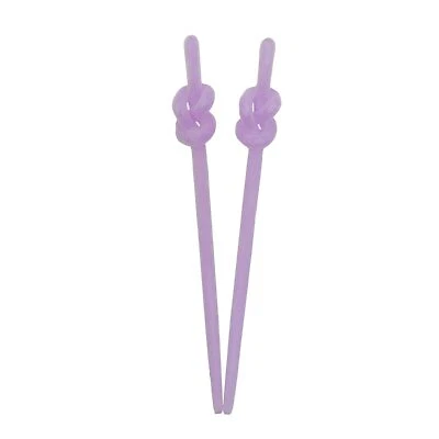 6.75 inch Long Velvety Hair Sticks with Knot for Women - Image 1 of 4