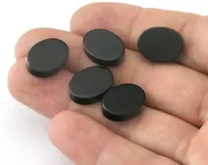 Onyx 12x16mm (4mm Dicke) ovale Münze Cabochon Cab22-08 - Bild 1 von 2