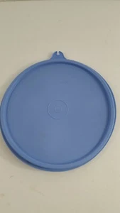 Tupperware 227 Blue C Tab Round Replacement Lid 6"  - Picture 1 of 5