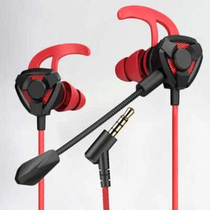 Wired HiFi Stereo Earphones With Mic Gaming Headphones 3.5mm Noice Cancelling - Picture 1 of 5