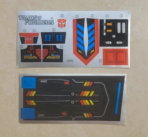 TRANSFORMERS G1 TRAILBREAKER STICKER SHEET RARE! AUTOBOT CAR ROBOT DECALS LABELS - Picture 1 of 2