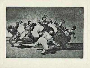 La DANZA SELVAGGIA di MAYA - FRANCISCO DE GOYA dalla suite PROVERBIOS del 1900 - Foto 1 di 1