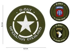 Morale Patch WWII D -Day, Overlord, Airborne, Paratrooper, 82nd, 101st, Normandy - Picture 1 of 4