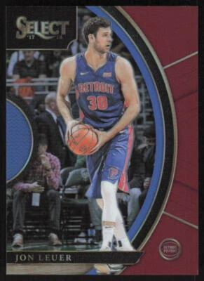 2017-18 Panini Select Concourse Maroon Prizms #65 Jon Leuer /199 Detroit Pistons - Image 1 of 2