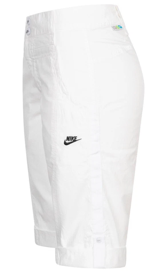 Damen Bermuda Shorts Nike Heat weiß/white Größe 34