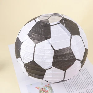 1pc Paper Lantern Party Lantern Decor Soccer Paper Lanterns - Picture 1 of 11