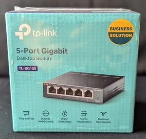 TP Link TL-SG105 5-Port Gigabit Desktop Switch with 4-Port - Picture 1 of 4
