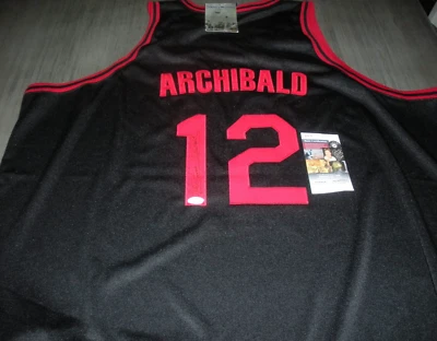 NATE ARCHIBALD JSA/COA SIGNED OFFICIAL LICENSED HIGH SCHOOL HERITAGE JERSEY - Image 1 of 4