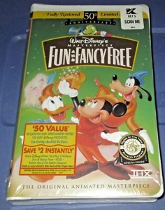 NEW Disney VHS Masterpiece Collection FUN and FANCY FREE (1997) Factory Sealed - Imagen 1 de 1